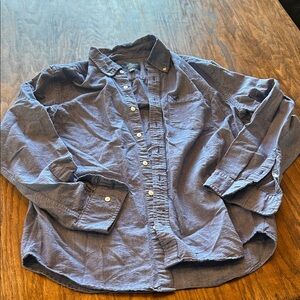American Eagle Outfitters Men's Button-Down Shirt in Blue